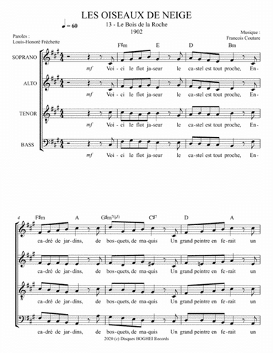 LES OISEAUX DE NEIGE - Le bois de la roche (arr. Disques BOGHEI Records)