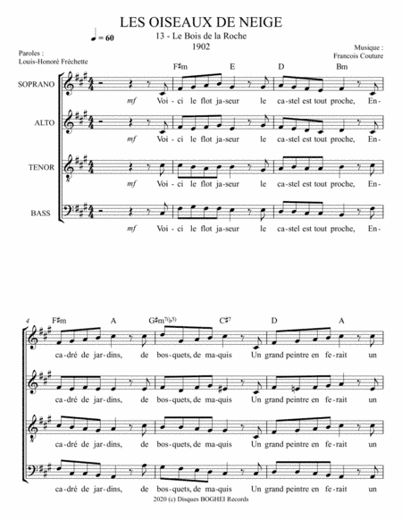 LES OISEAUX DE NEIGE - Le bois de la roche (arr. Disques BOGHEI Records)