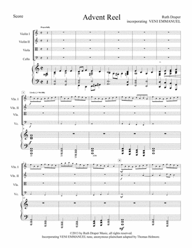 Advent Reel (arr. Ruth Draper Music)