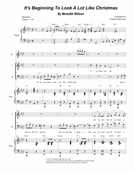 It's Beginning To Look Like Christmas (arr. Stephen DeCesare)