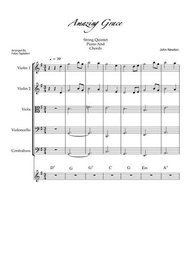 Amazing Grace (arr. Fabio Tagliaferri)