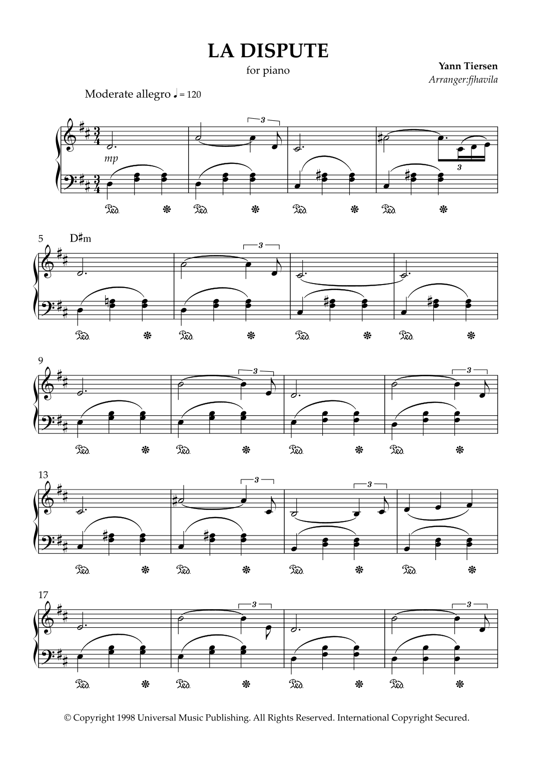 La Dispute (arr. Jhavilah)