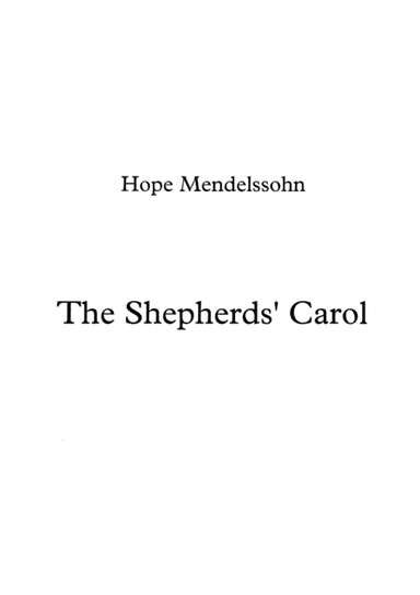 The Shepherds' Carol