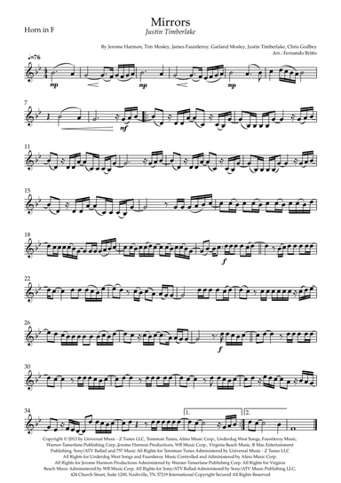 Mirrors (arr. Fernando Britto)