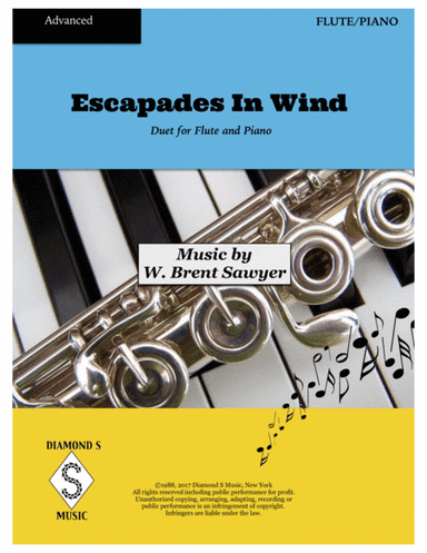 Escapades In Wind - Duet for Flute and Piano - Advanced Level
