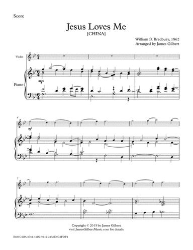 Jesus Loves Me (arr. James Gilbert)