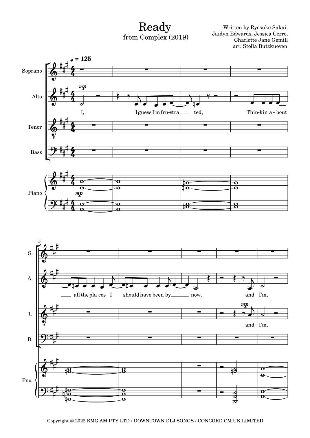 Ready (arr. Stella Butzkueven)