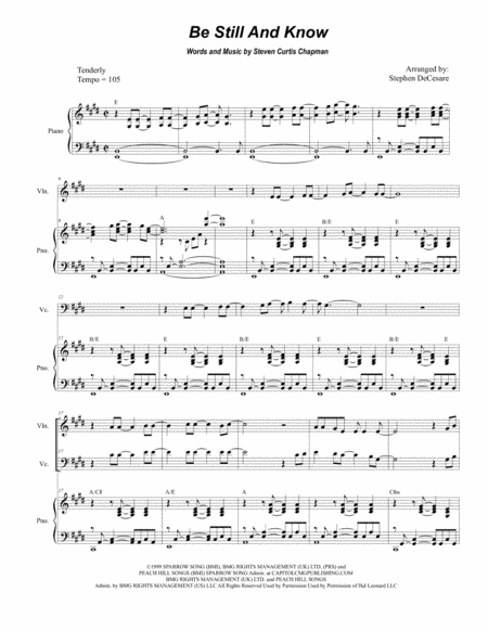 Be Still And Know (arr. Stephen DeCesare)