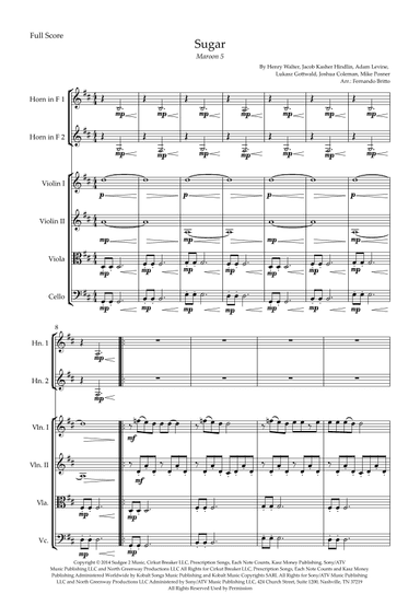 Sugar (arr. Fernando Britto)