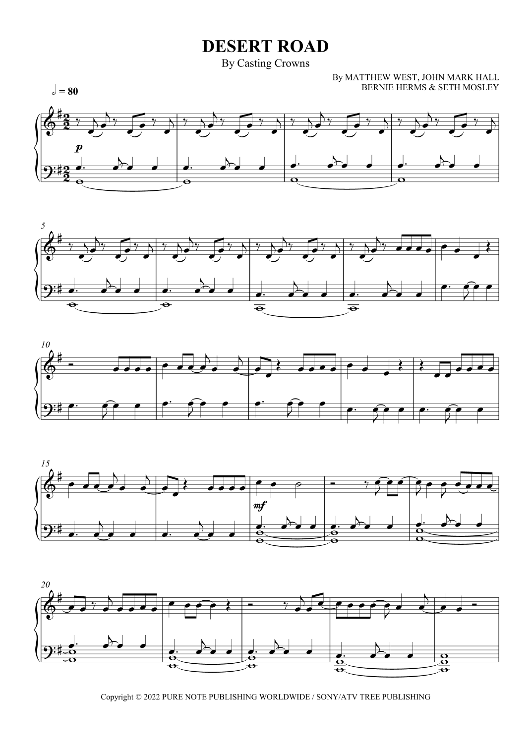 Desert Road (arr. SCMusic)