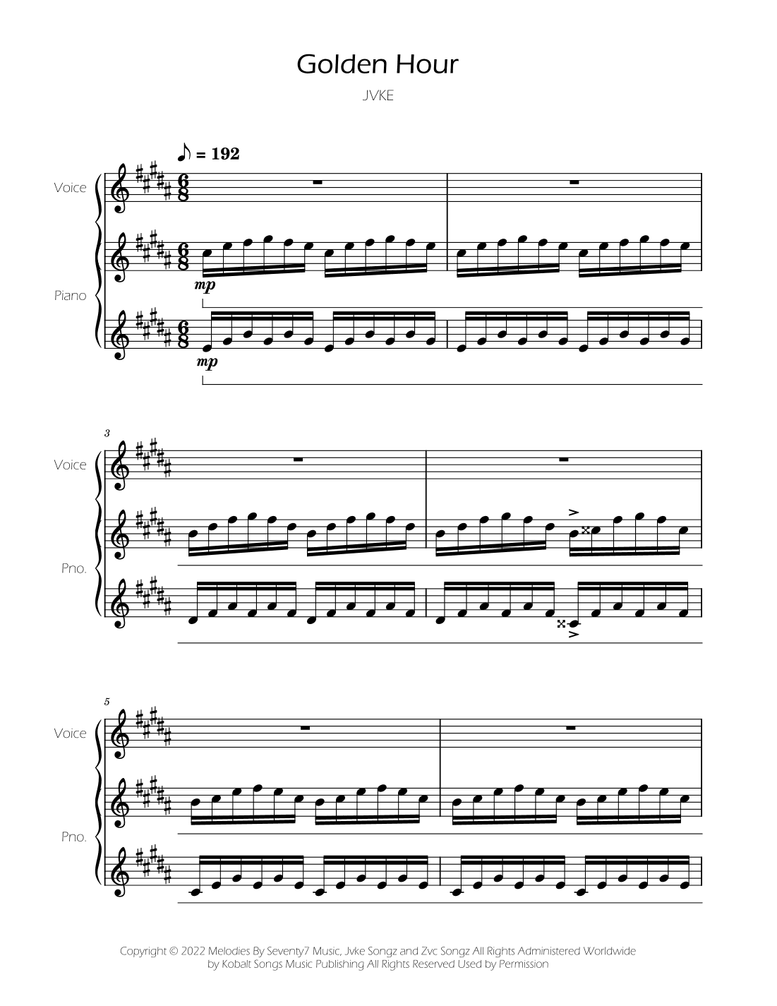 Golden Hour (arr. Ygor Nunes)
