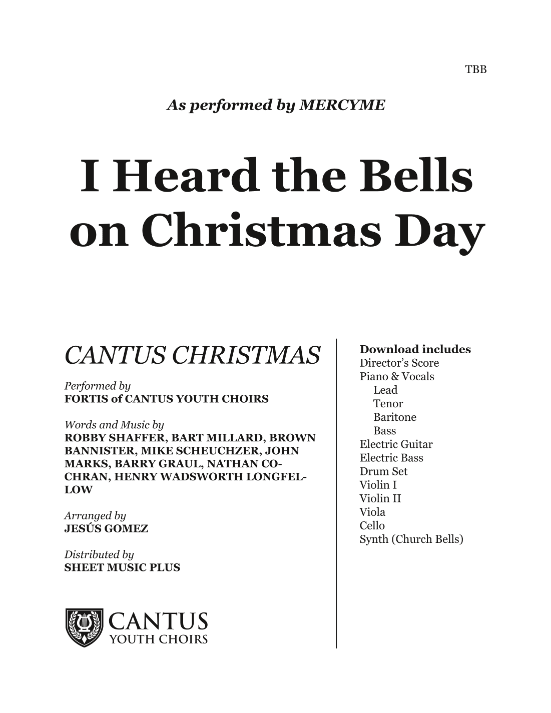 I Heard The Bells On Christmas Day (arr. Jesús Gomez)