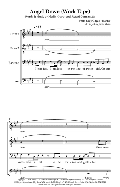 Angel Down (work Tape) (arr. Javon Byam)