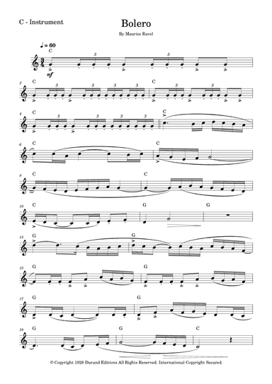 Bolero Ravel (arr. Fabio Eduardo de Oliveira)