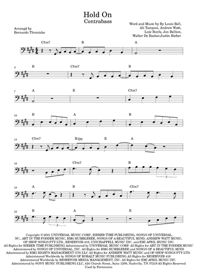 Hold On (arr. Bernardo Thronicke)