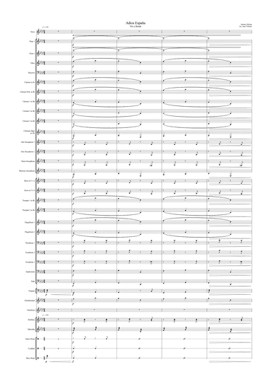Adios España (arr. Juan Villodre)