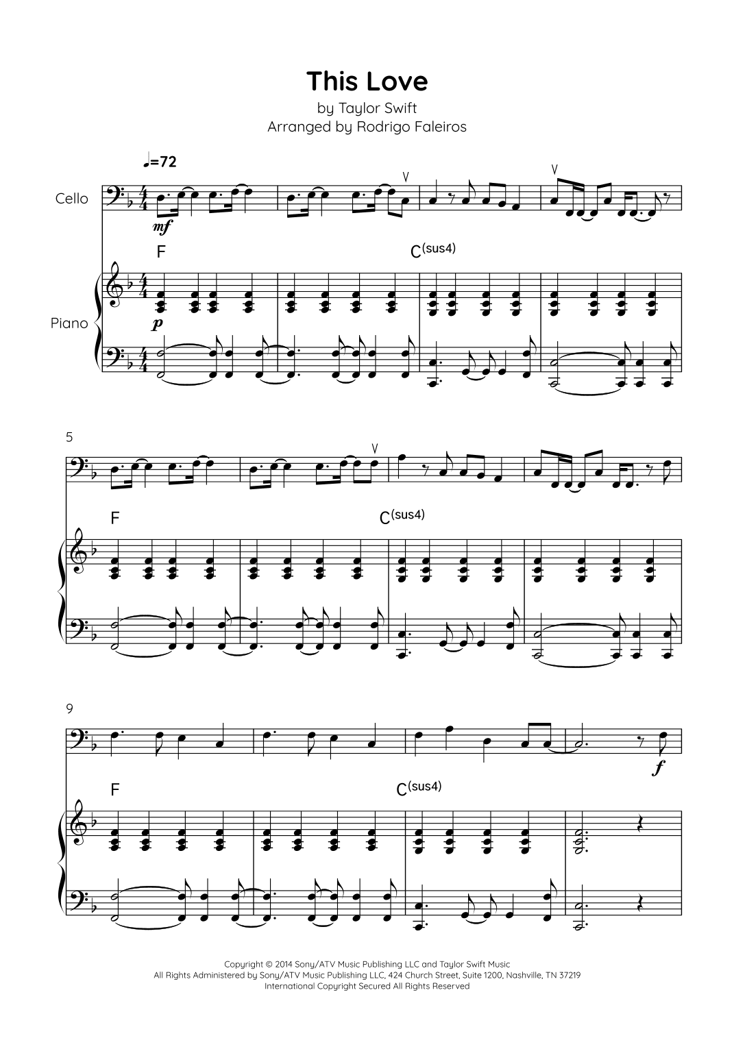 This Love (arr. Rodrigo Faleiros)