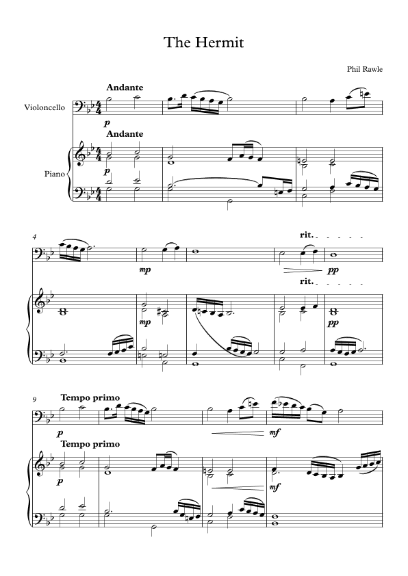 The Hermit - Cello and Piano