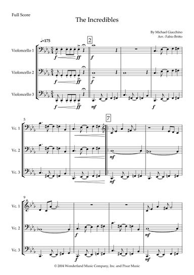 The Incredibles (main Theme) (arr. Fabio Britto)