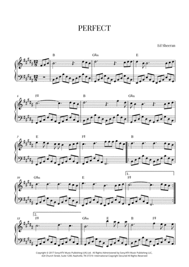 Perfect (arr. Cadenza Editions)
