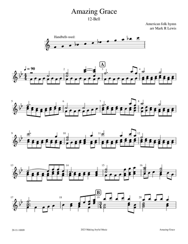 Amazing Grace (arr. Mark R Lewis)