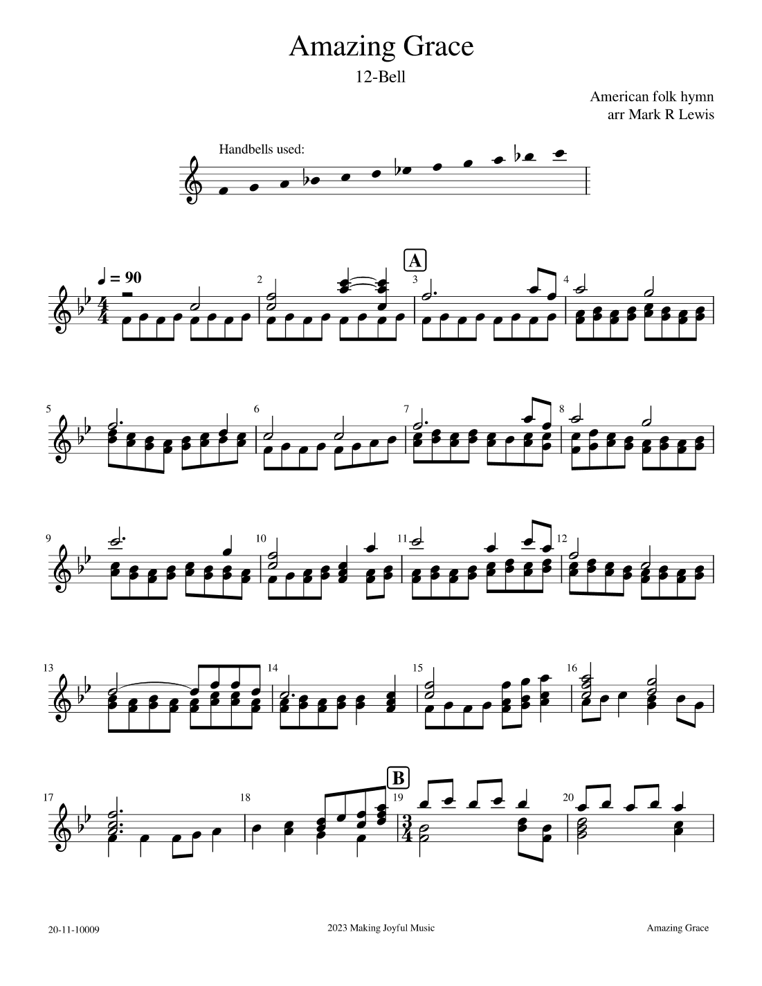 Amazing Grace (arr. Mark R Lewis)