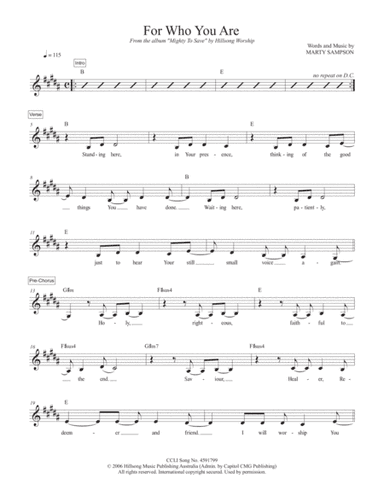 For Who You Are (arr. TraviSongs)