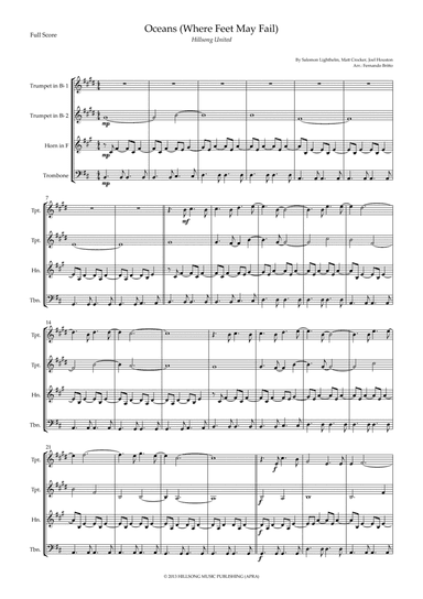 Oceans (where Feet May Fail) (arr. Fernando Britto)