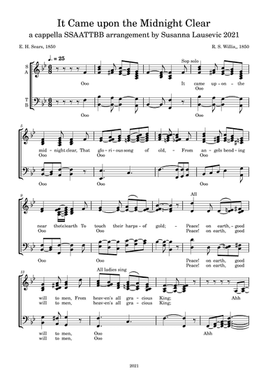 It Came upon the Midnight Clear (arr. Susanna Lausevic)