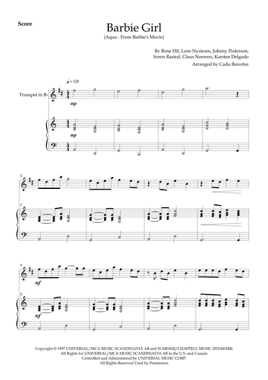 Barbie Girl (arr. Cadu Barcelos)