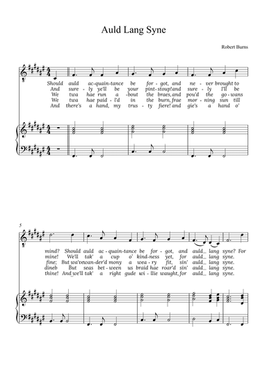 Auld Lang Syne (arr. Alex Nunes Rodrigues)