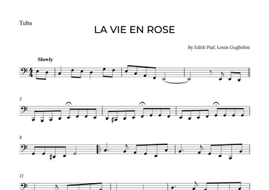 La Vie En Rose (arr. Alex Nunes Rodrigues)