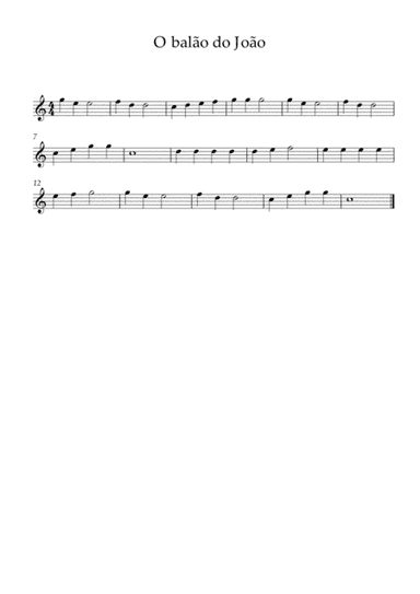 O balão do João - Piano (arr. Tiago Jose Neto Parra Amorim Pinto)