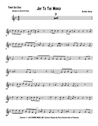Joy To The World (arr. David W. Young)