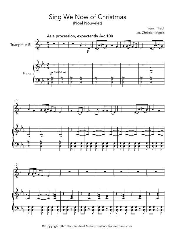 Sing We Now of Christmas (Noël Nouvelet) (arr. Christian Morris)