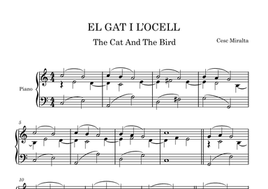 EL GAT I L'OCELL Pno Solo