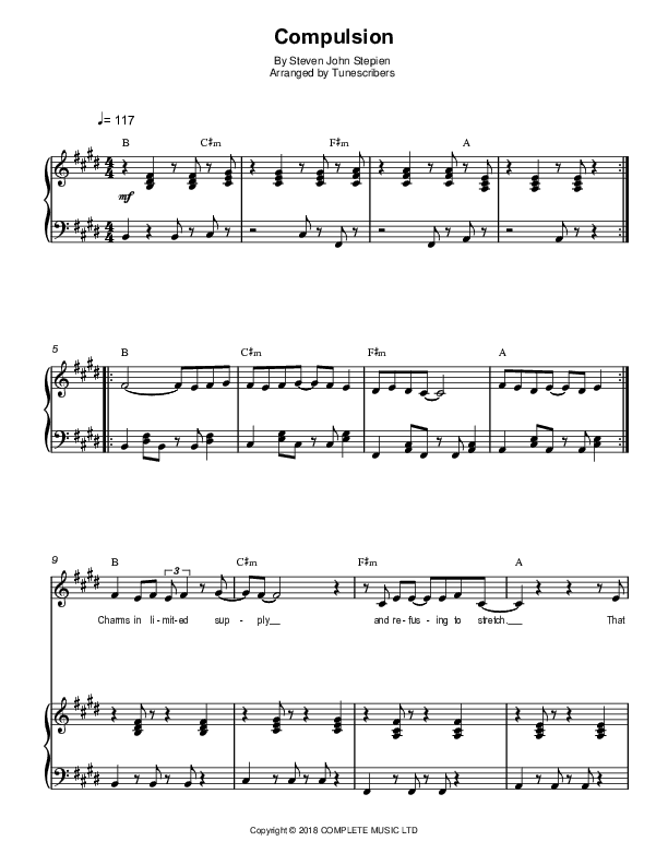 Compulsion (arr. Tunescribers)