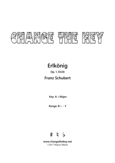 Erlkonig Op.1, D328 - Ab Major (arr. Change the Key)