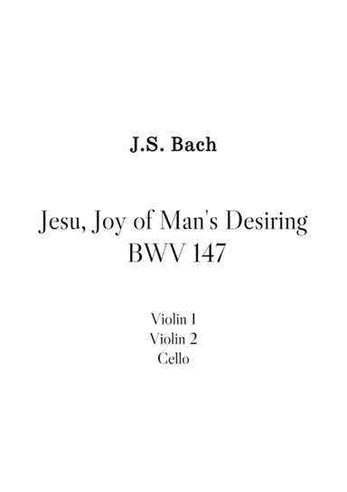 Jesu, Joy of Man's Desiring - BWV 147 (arr. Stenio Caixeta)