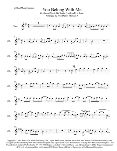 You Belong With Me (arr. Jose Daniel Morales A.)