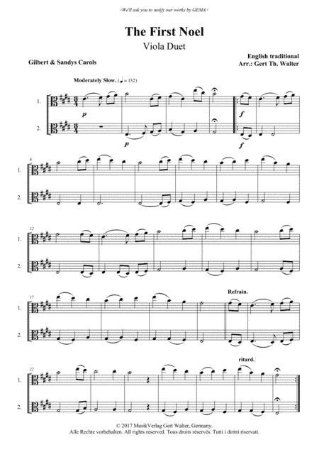 The First Noel (arr. Gert Th. Walter)