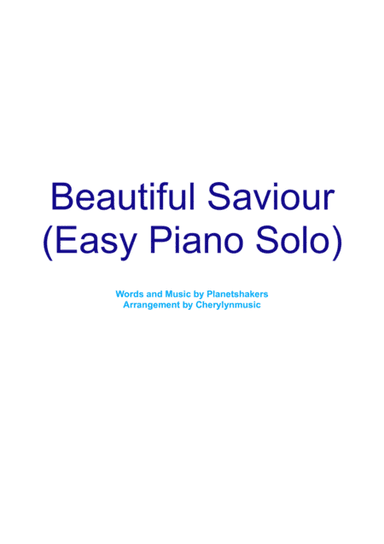 Beautiful Savior (arr. Cherylynmusic)