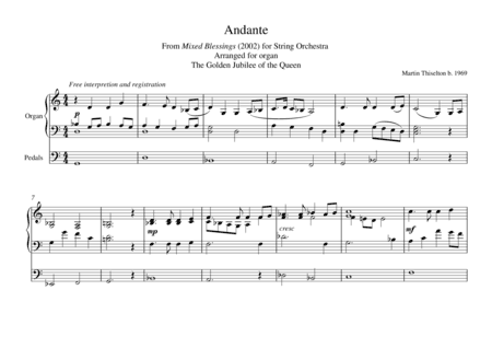 Andante for Organ from Mixed Blessings