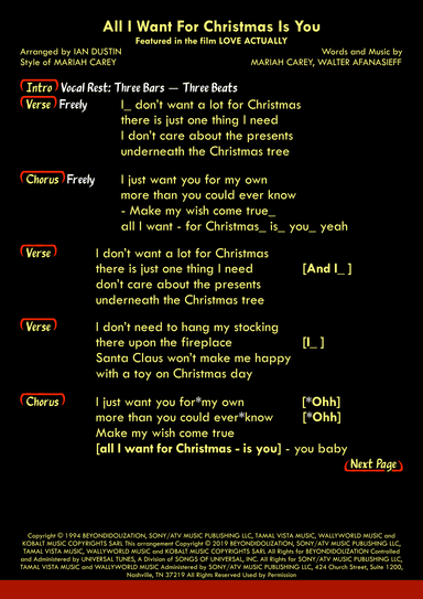 All I Want For Christmas Is You (arr. Ian Dustin)