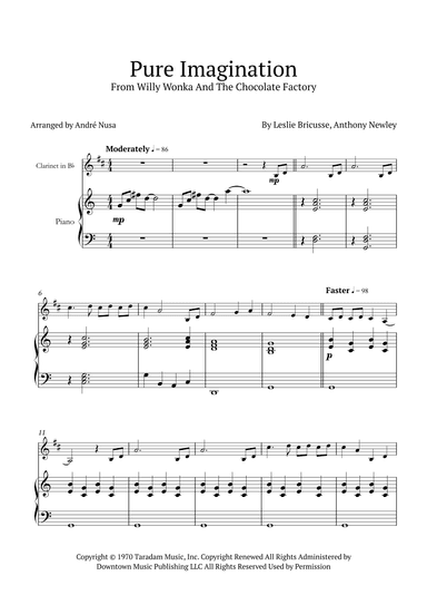 Pure Imagination (arr. André Nusa)