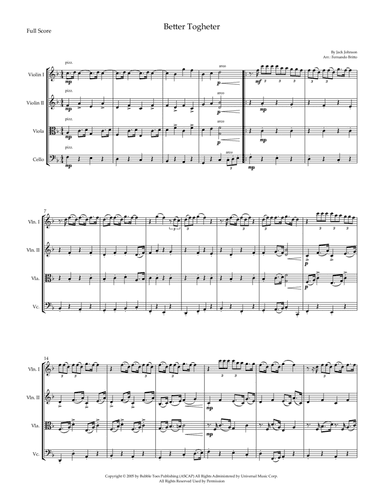 Better Together (arr. Fernando Britto)