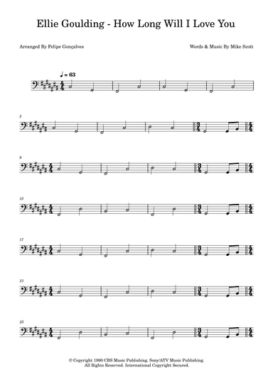 How Long Will I Love You (arr. Felipe Gonçalves)