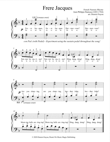 Frere Jacques (Are You Sleeping?) (standard notation) (arr. Dennis Frayne)
