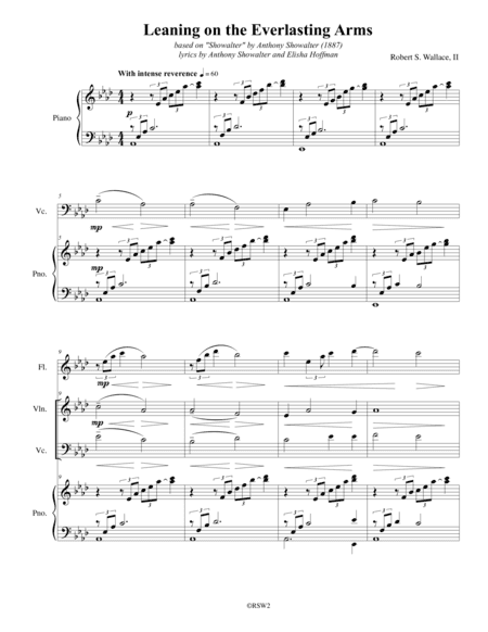 Leaning on the Everlasting Arms (arr. RobertSWallace2)