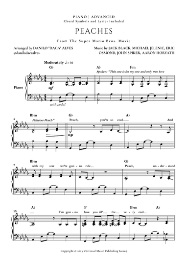 Peaches (arr. Danilo "Daca" Alves)